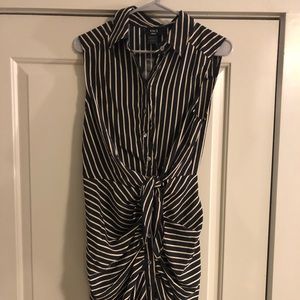 Vici striped button down dress